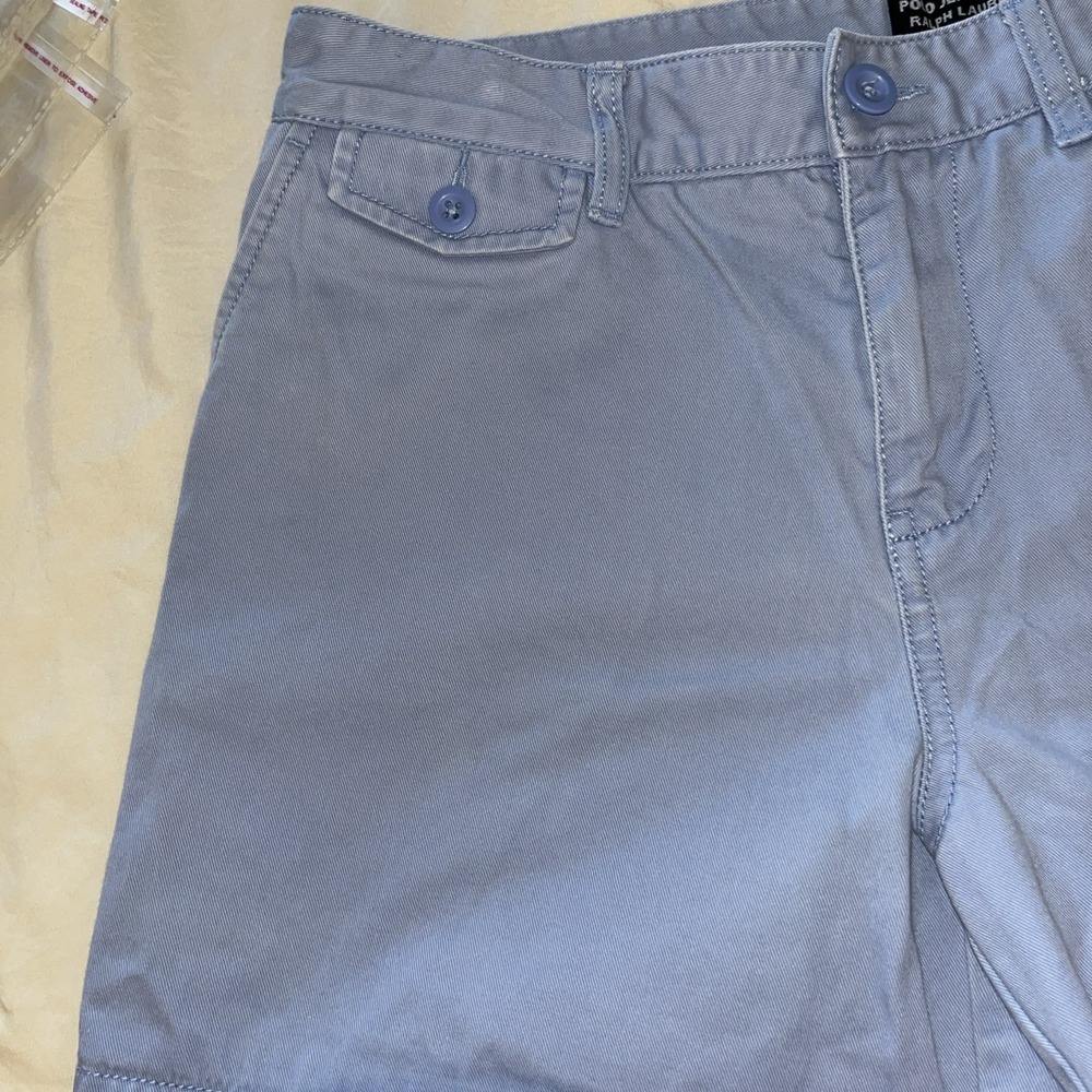 Polo‎ Jeans Co Ralph Lauren Shorts Womens  8 Blue Chino Twill 4.5 Inseam Casual